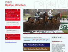 Tablet Screenshot of highflyerbloodstock.com
